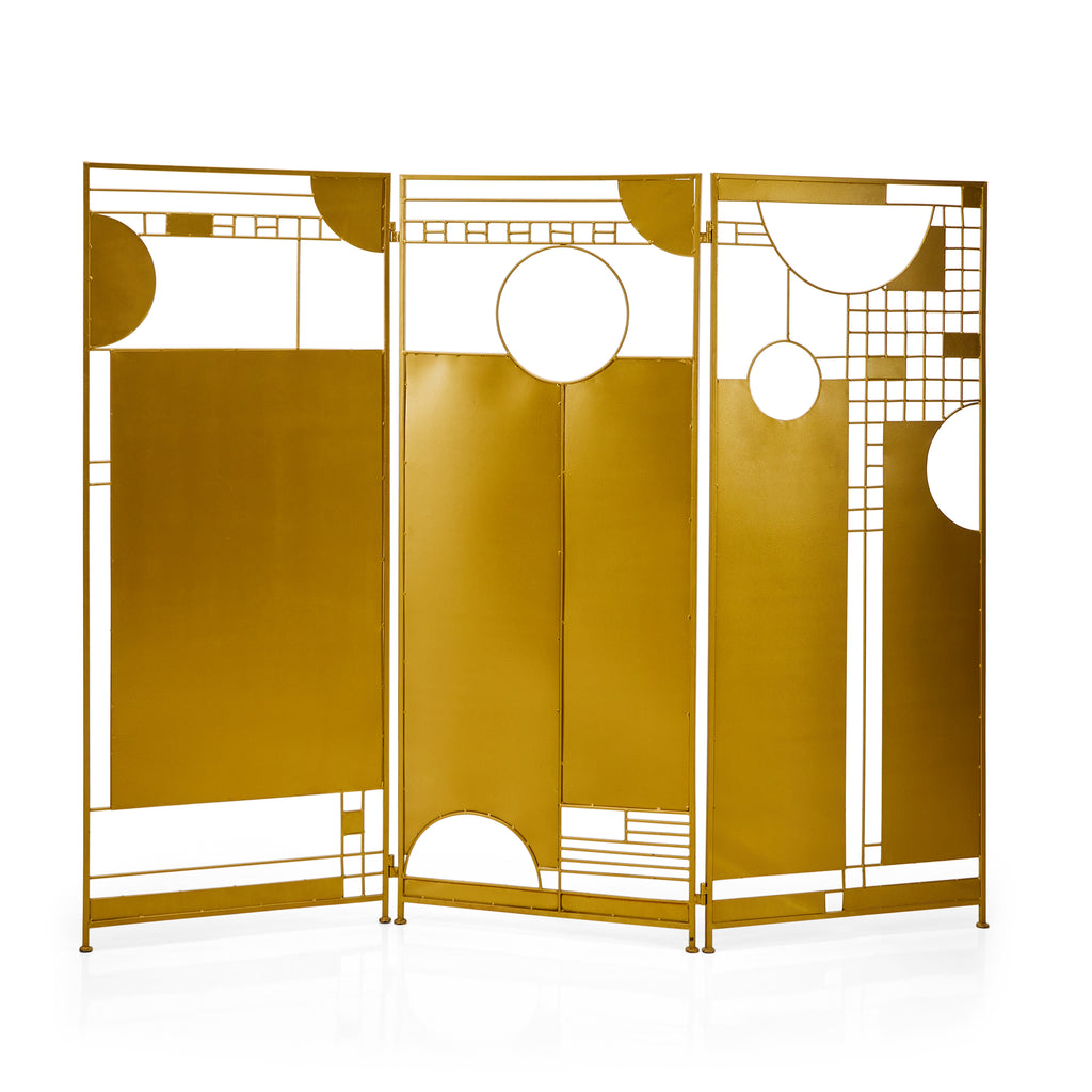 Gold Art Deco Room Divider