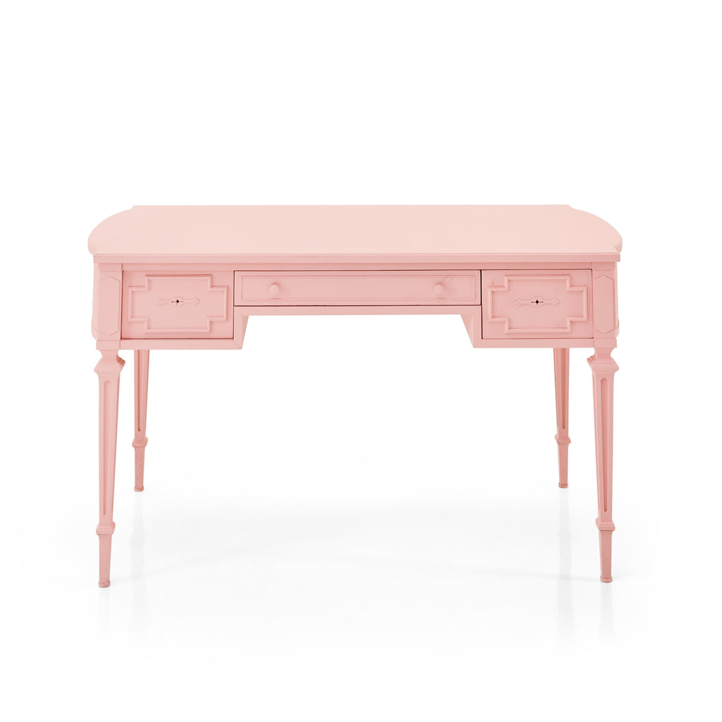 Pink Wood Victorian Style Desk