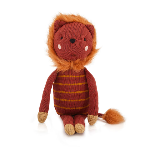 Red Striped Lion Stuffed Animal (A+D)