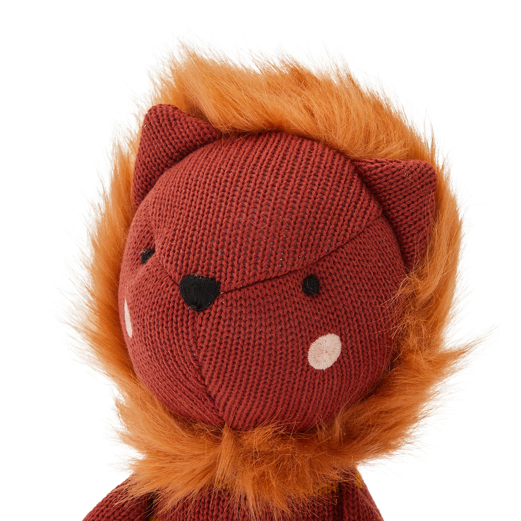 Red Striped Lion Stuffed Animal (A+D)