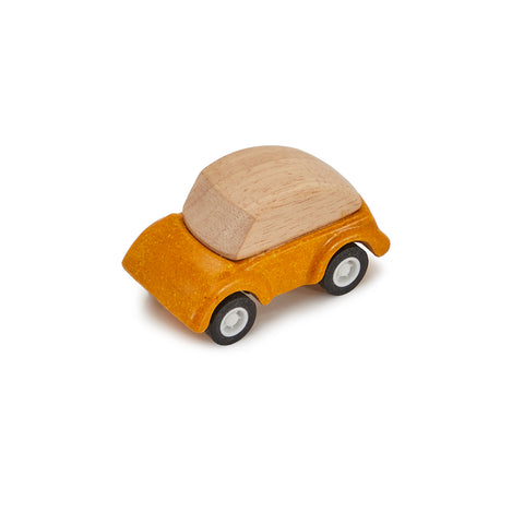 Yellow Wood Toy Car Beetle (A+D)