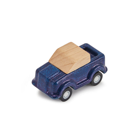 Blue Wood Toy Car Truck (A+D)