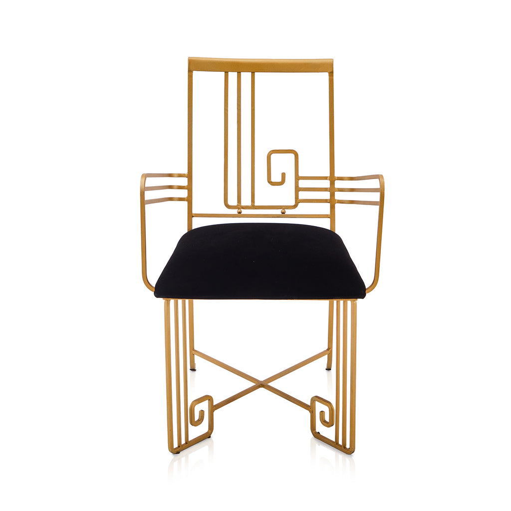 Gold Art Deco Dining Chair