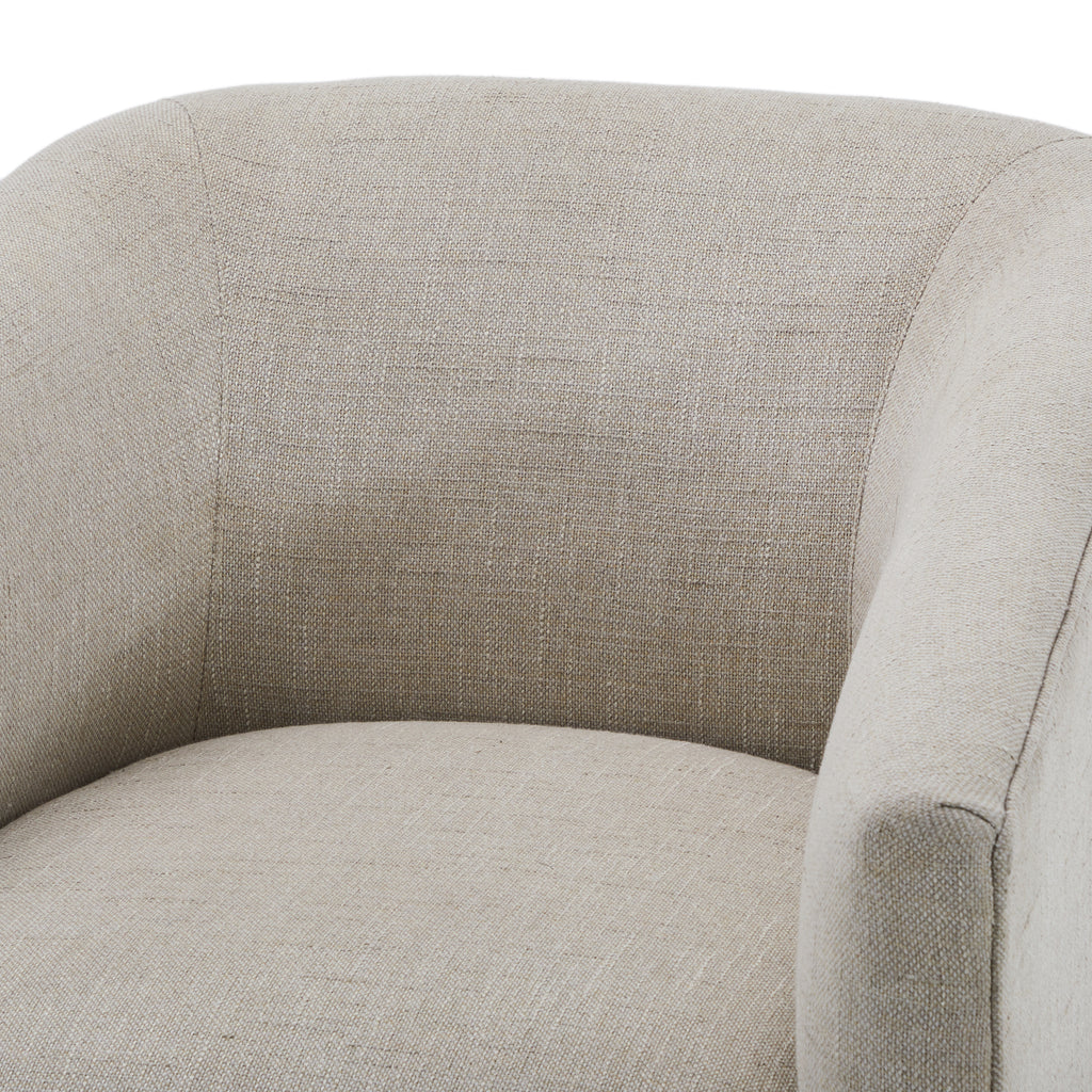 Grey Swivel Cooper Arm Chair