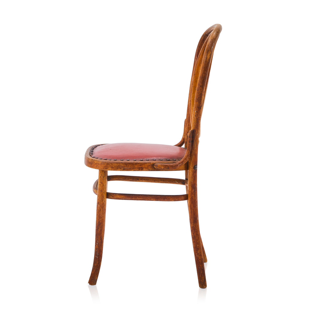 Wood & Red Cafe Chair