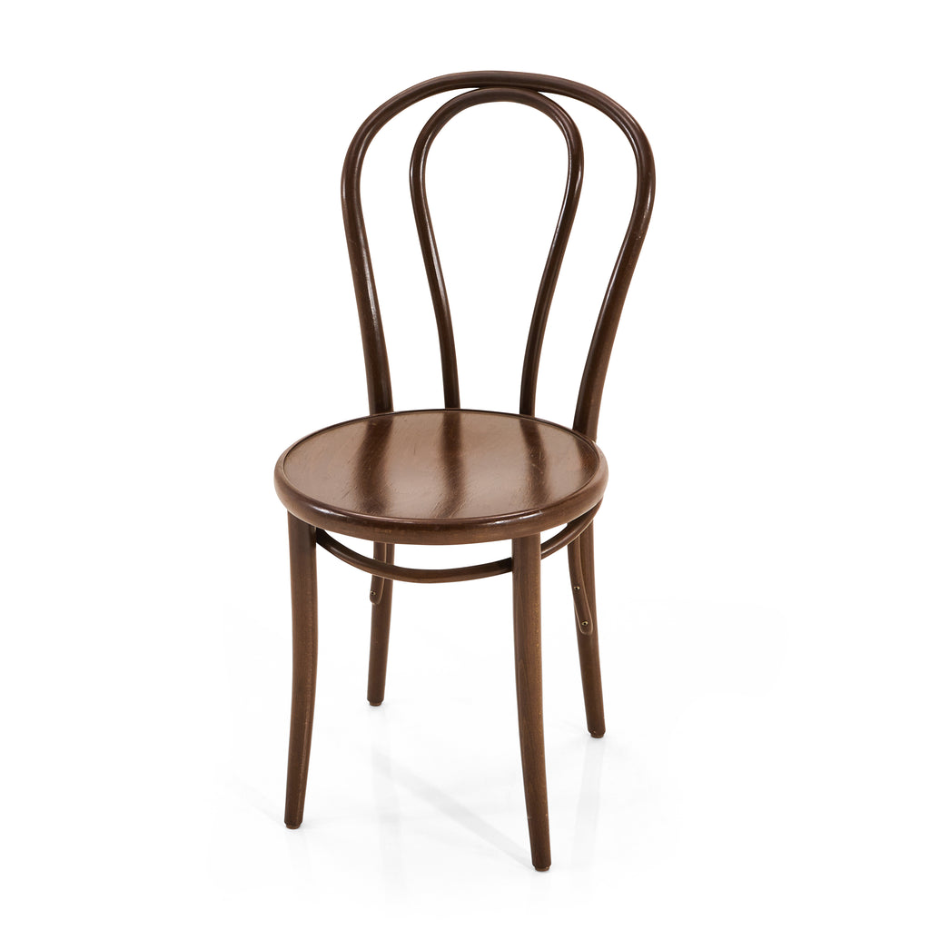 Thonet Dark Wood Bent Back Side Chair