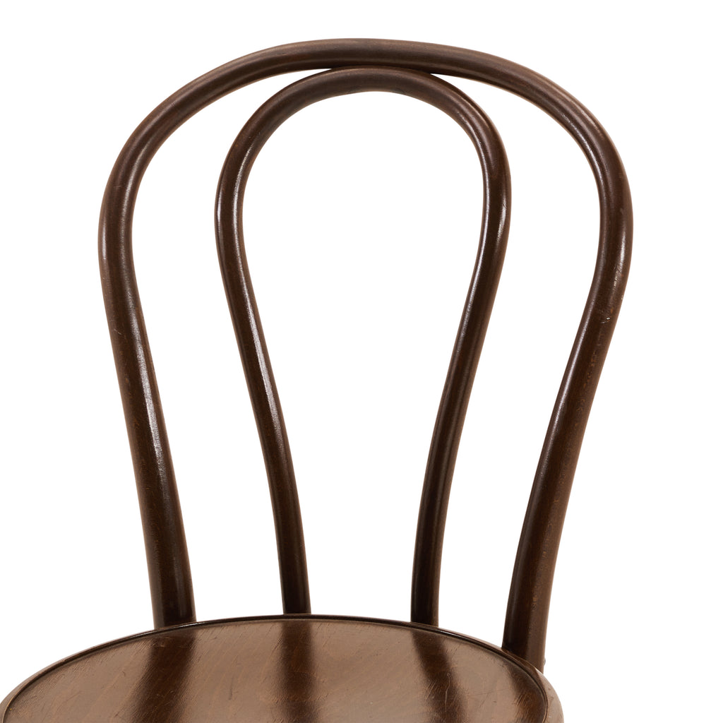 Thonet Dark Wood Bent Back Side Chair