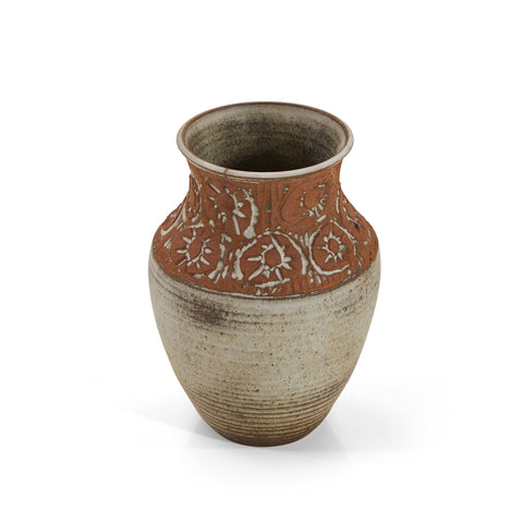 Grey & Brown Handmade Ceramic Vase