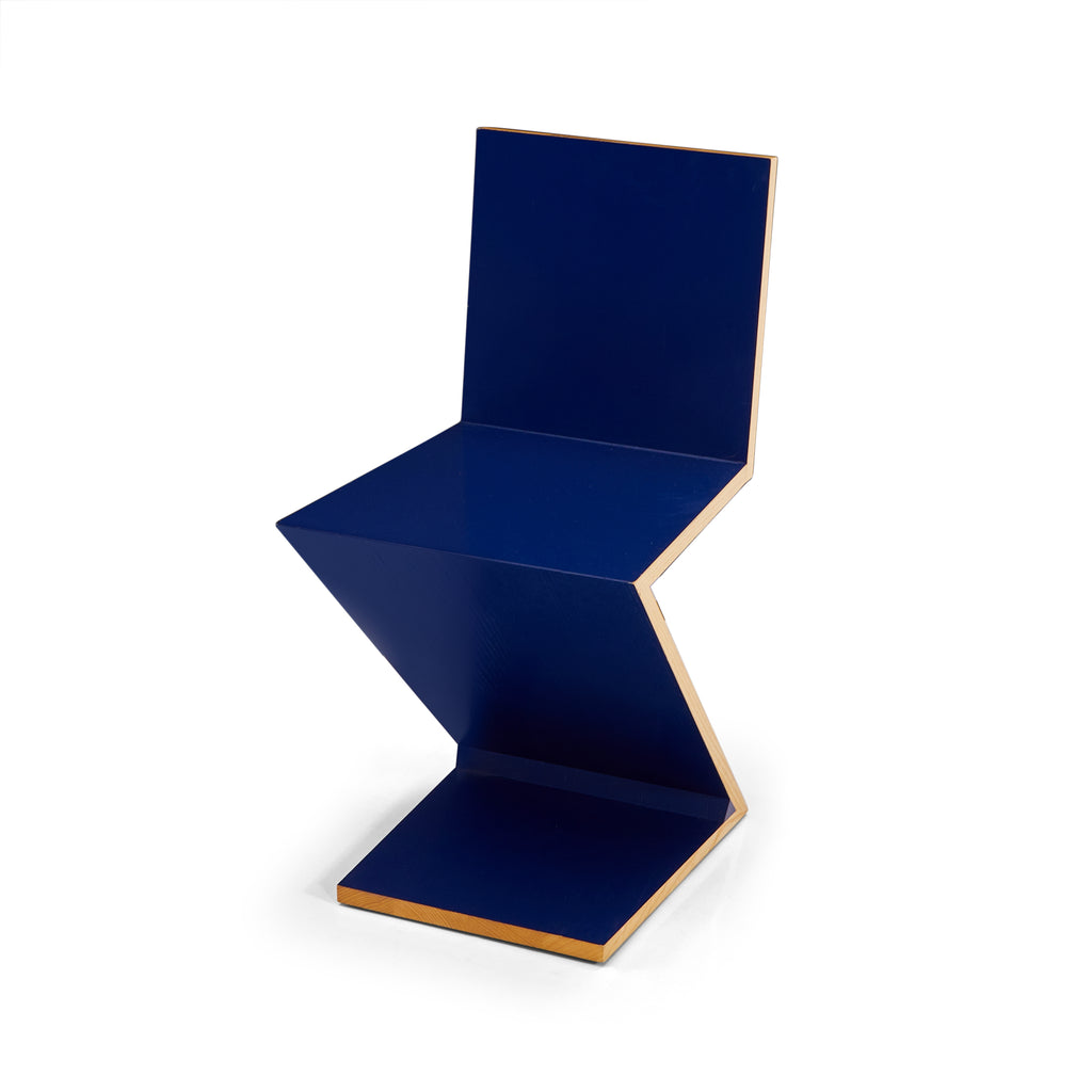 Blue Zig Zag Chair