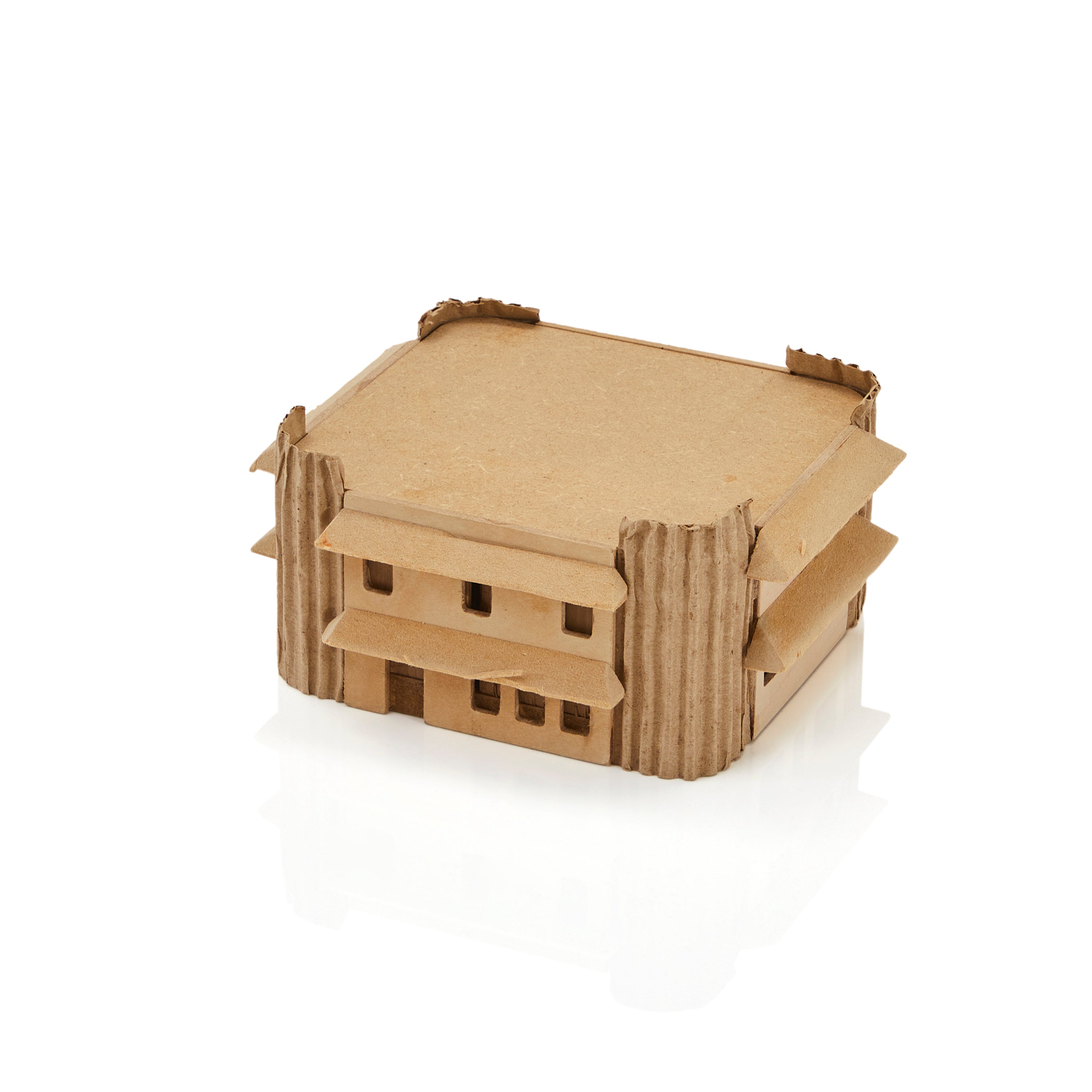 Brown Cardboard Assorted Mini-Buildings - Gil & Roy Props