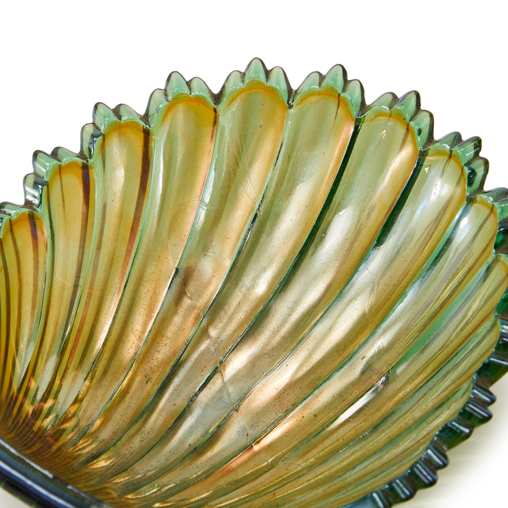 Iridescent Glass Shell Ashtray