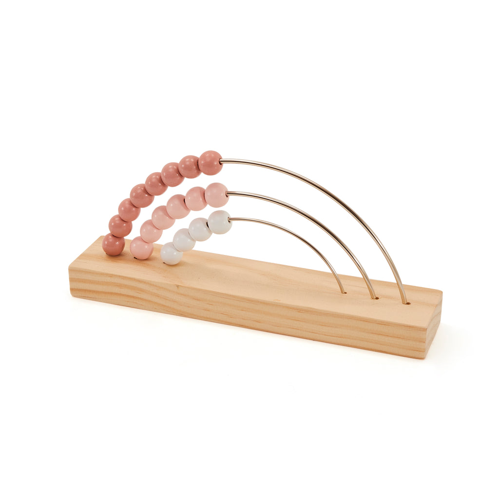 Wood & Pink Kid's Abacus (A+D)