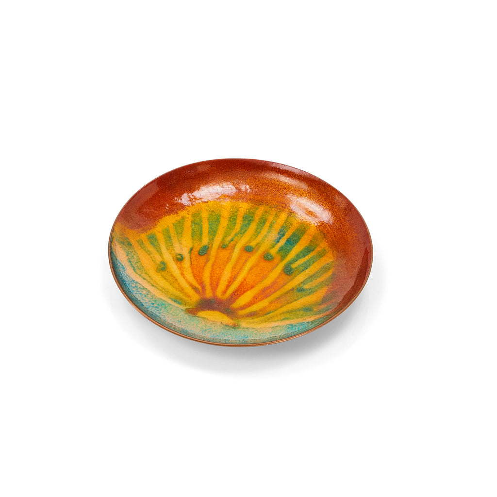 Orange Sunrise Ceramic Dish (A+D)