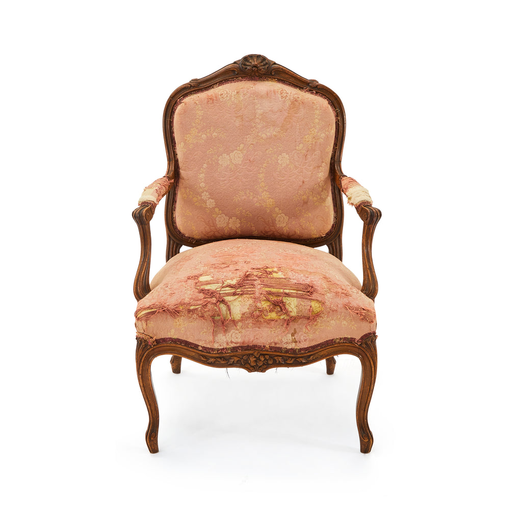 Pink Distressed Vintage Armchair
