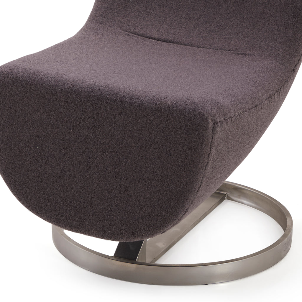 Grey Futuristic Lay Lounge Chair