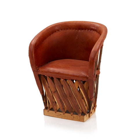 Brown Leather Equipale Chair