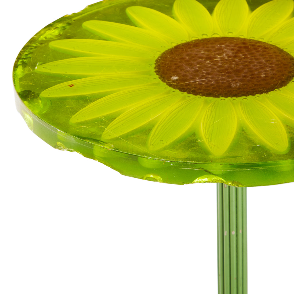 Green Flower Pot End Table