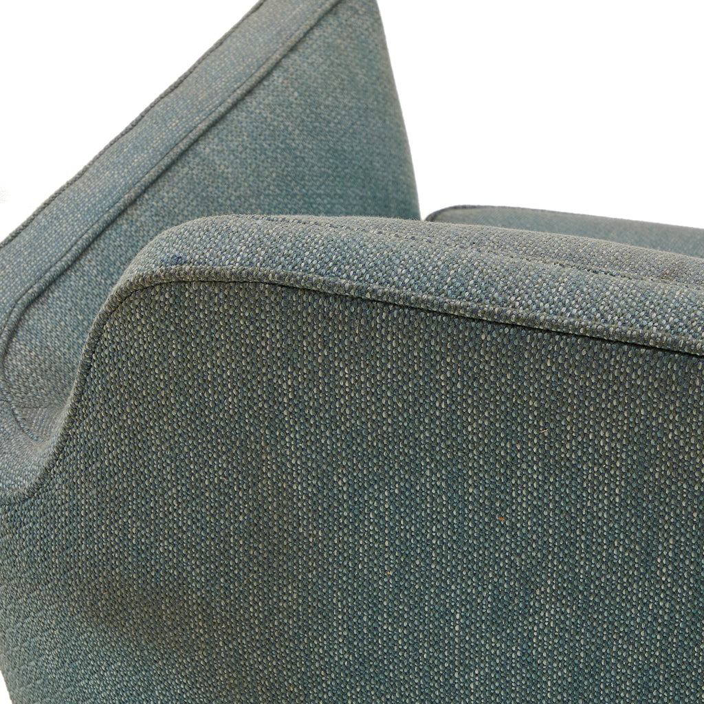 Blue Grey Gia Button Tufted Lounge Chair