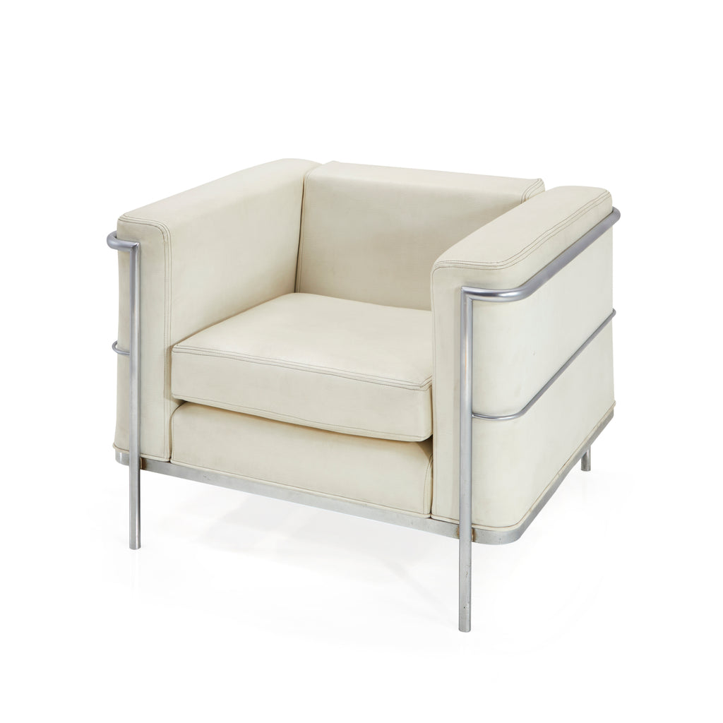 White Le Corbusier Club Chair