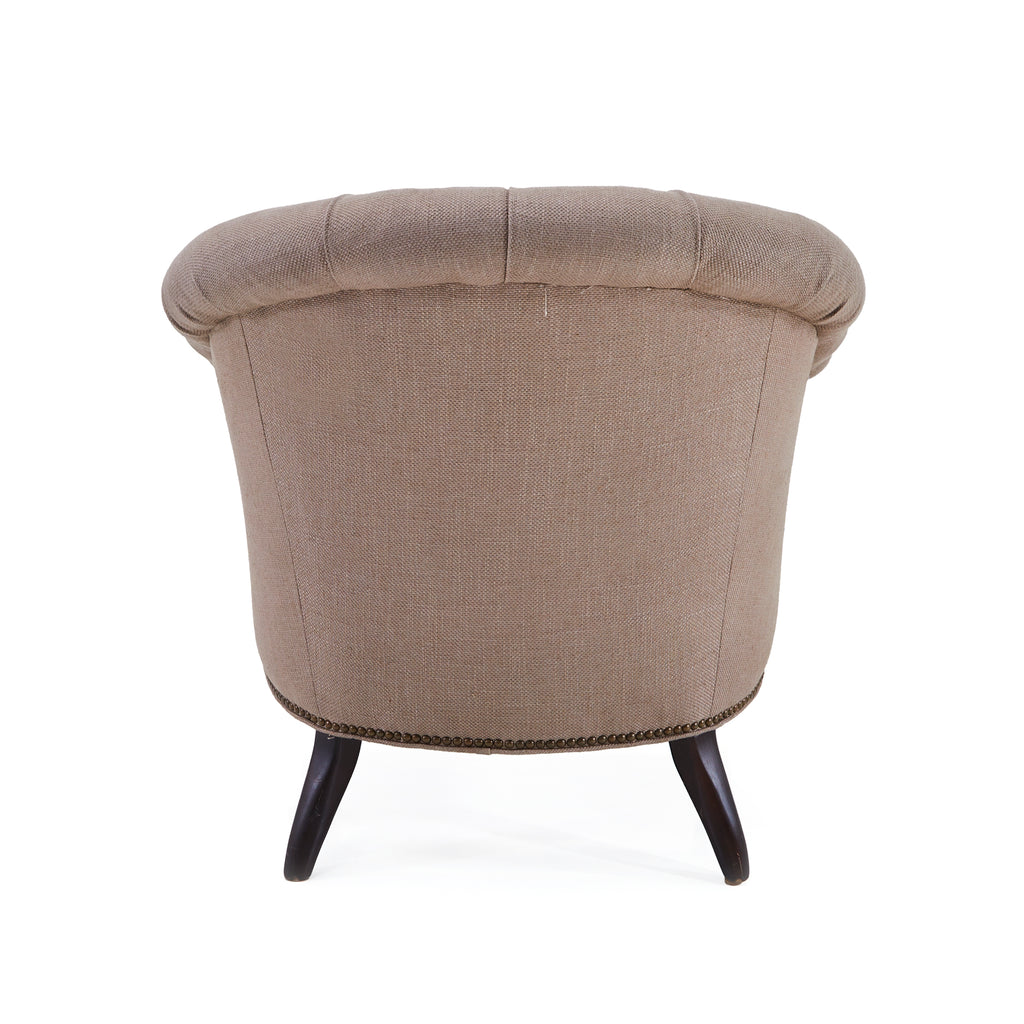 Grey Tufted Contemporary Lounge Chair