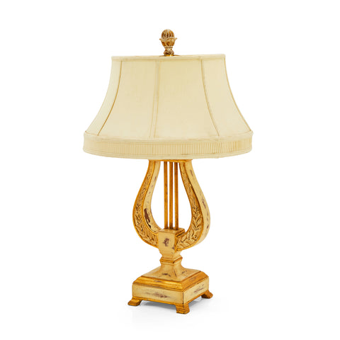 Gold Harp Table Lamp