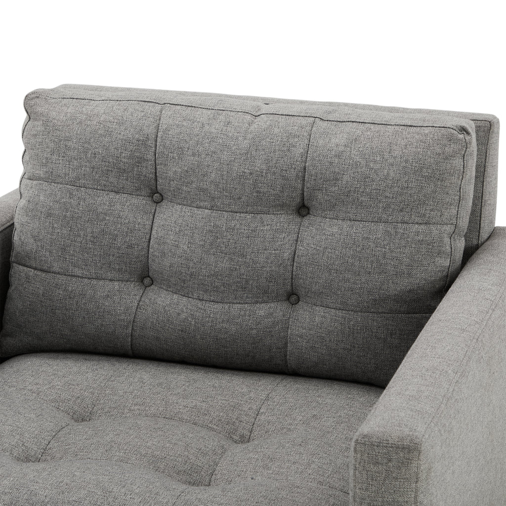 Grey Upholstered Petrie Armchair