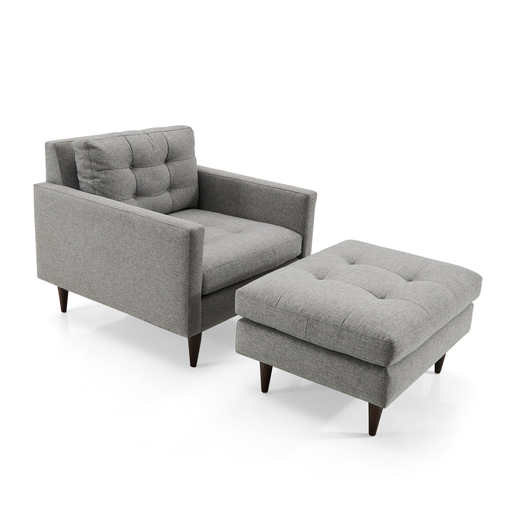 Grey Contemporary Petrie Ottoman