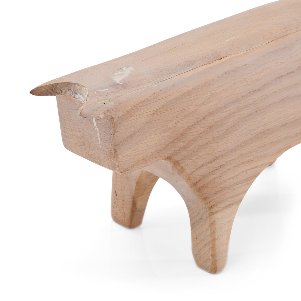 Wood Bull Table Sculpture Light (A+D)