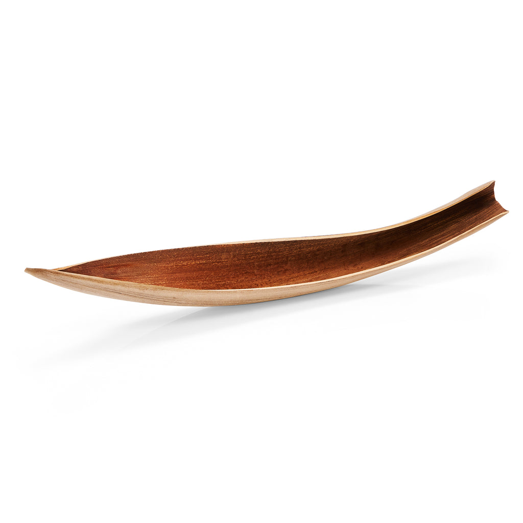 Wood Acai Canoe Sculpture (A+D)