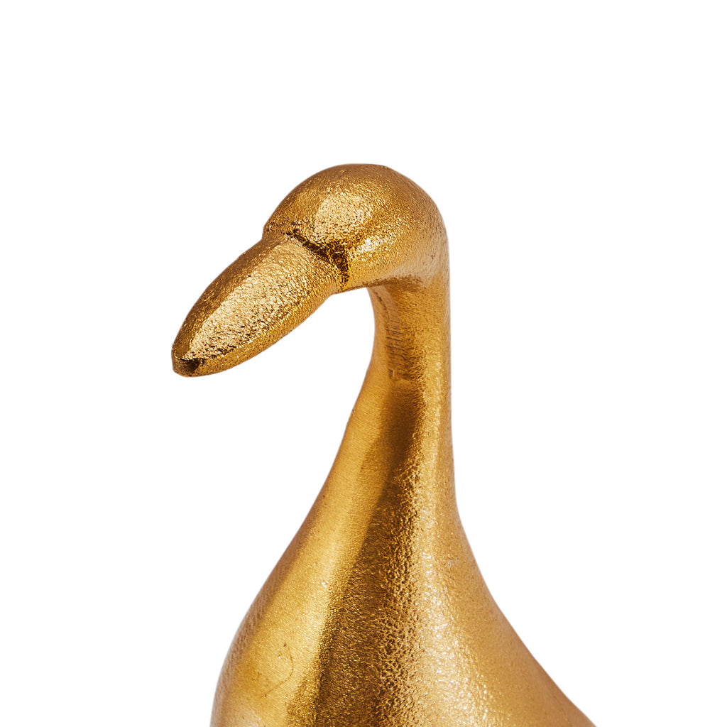 Gold Goose Table Sculpture