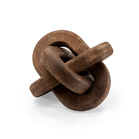 Wood Knot Table Sculpture Dark (A+D)