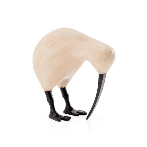White Kiwi Bird Table Sculpture (A+D)