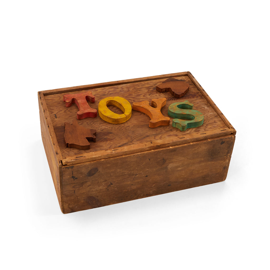 Wood Rustic Toys Box
