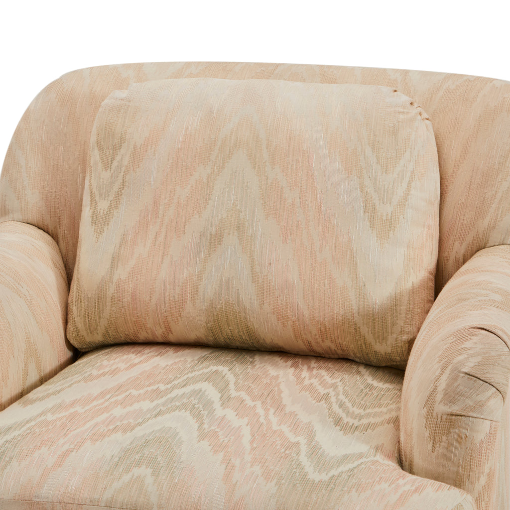Off-White 80's Pastel Rippled Stripe Lounge Chair