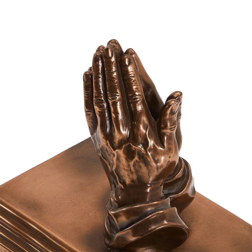 Brass Prayer Hands Sculpture