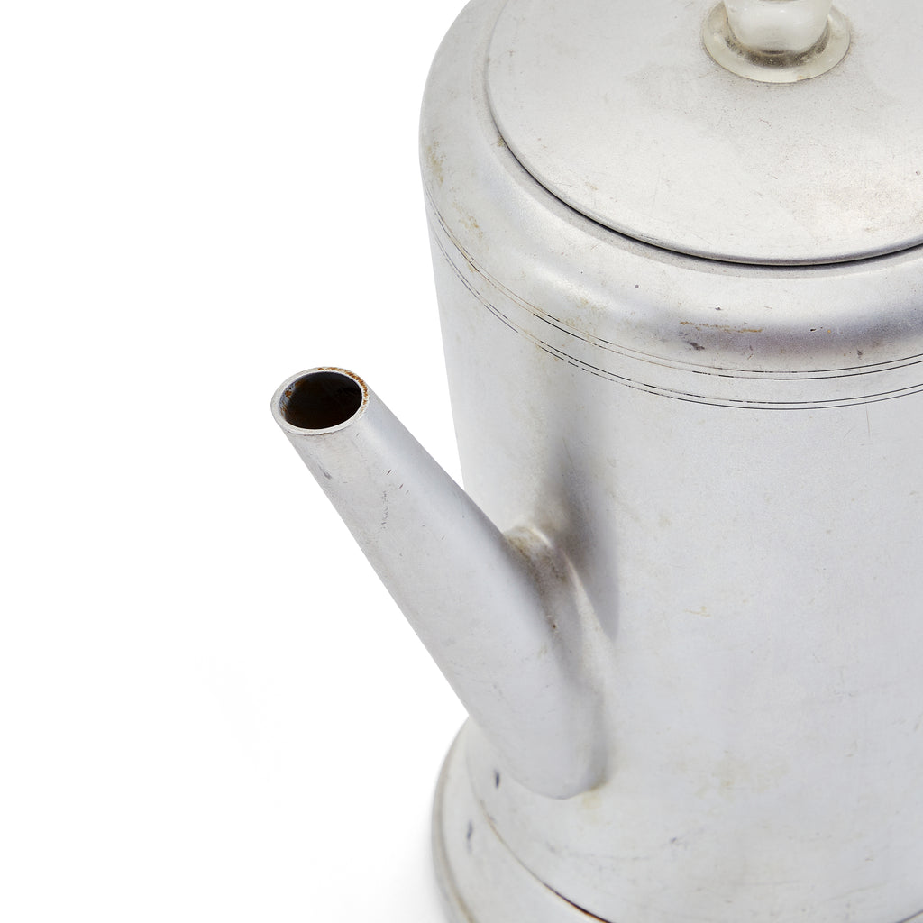 Vintage Metallic Tea Kettle with Spout