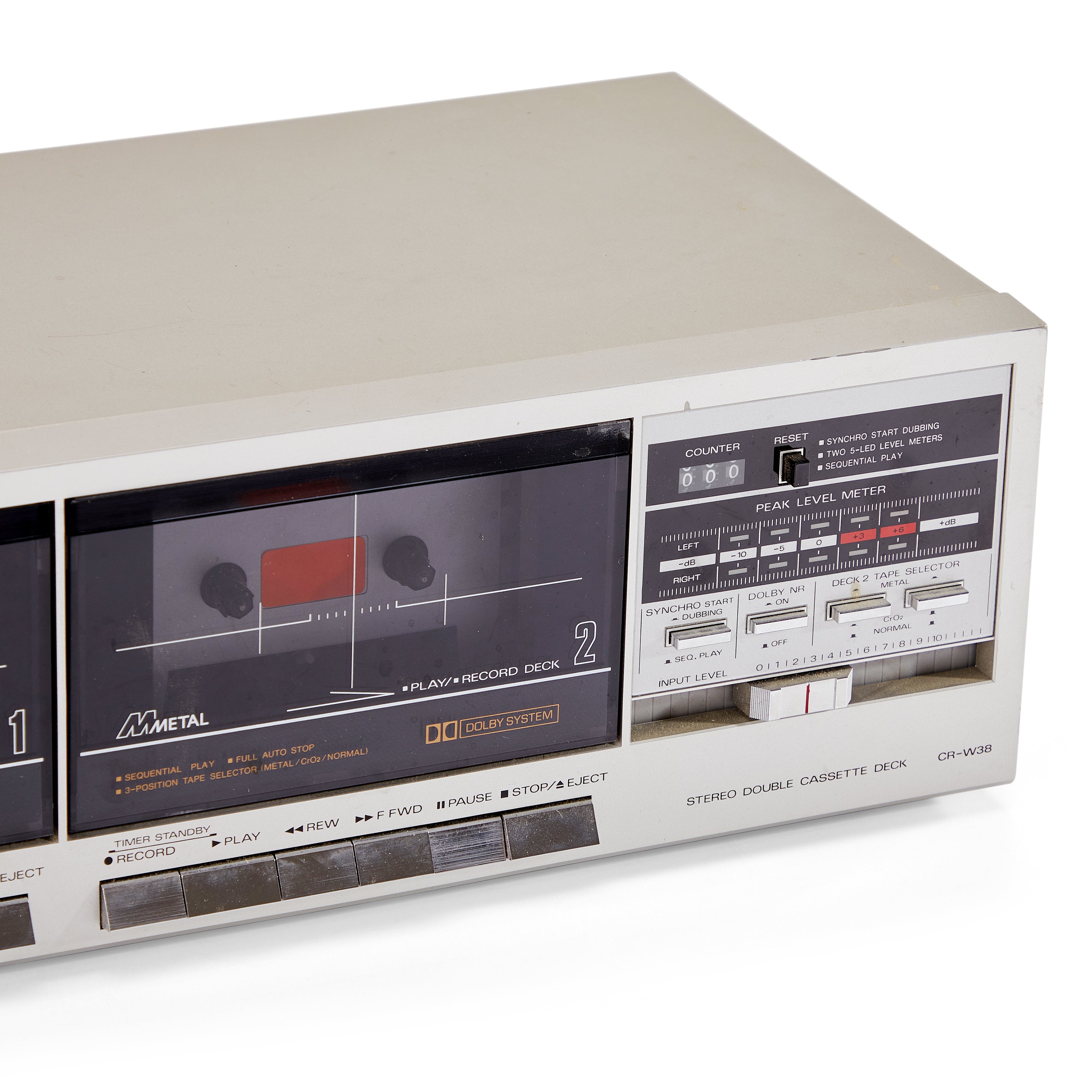 Silver 'Fisher' Double Cassette Recorder & Player - Gil & Roy Props