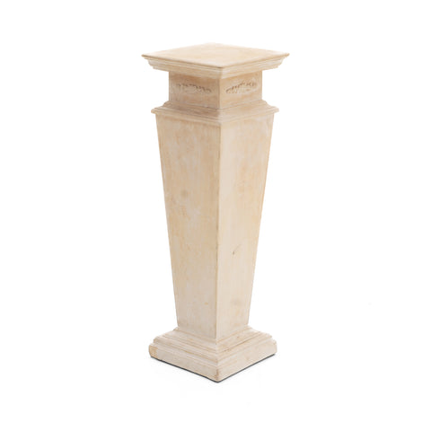 White Classical Stone Pedestal