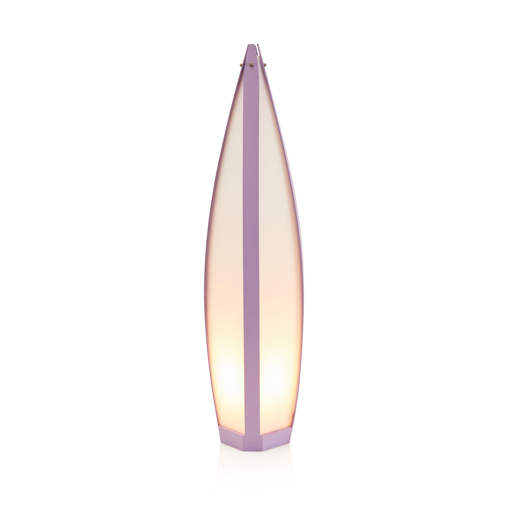 Purple Lantern Contemporary Floor Lamp