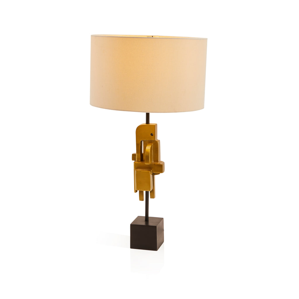 Gold & Black Art Deco Table Lamp