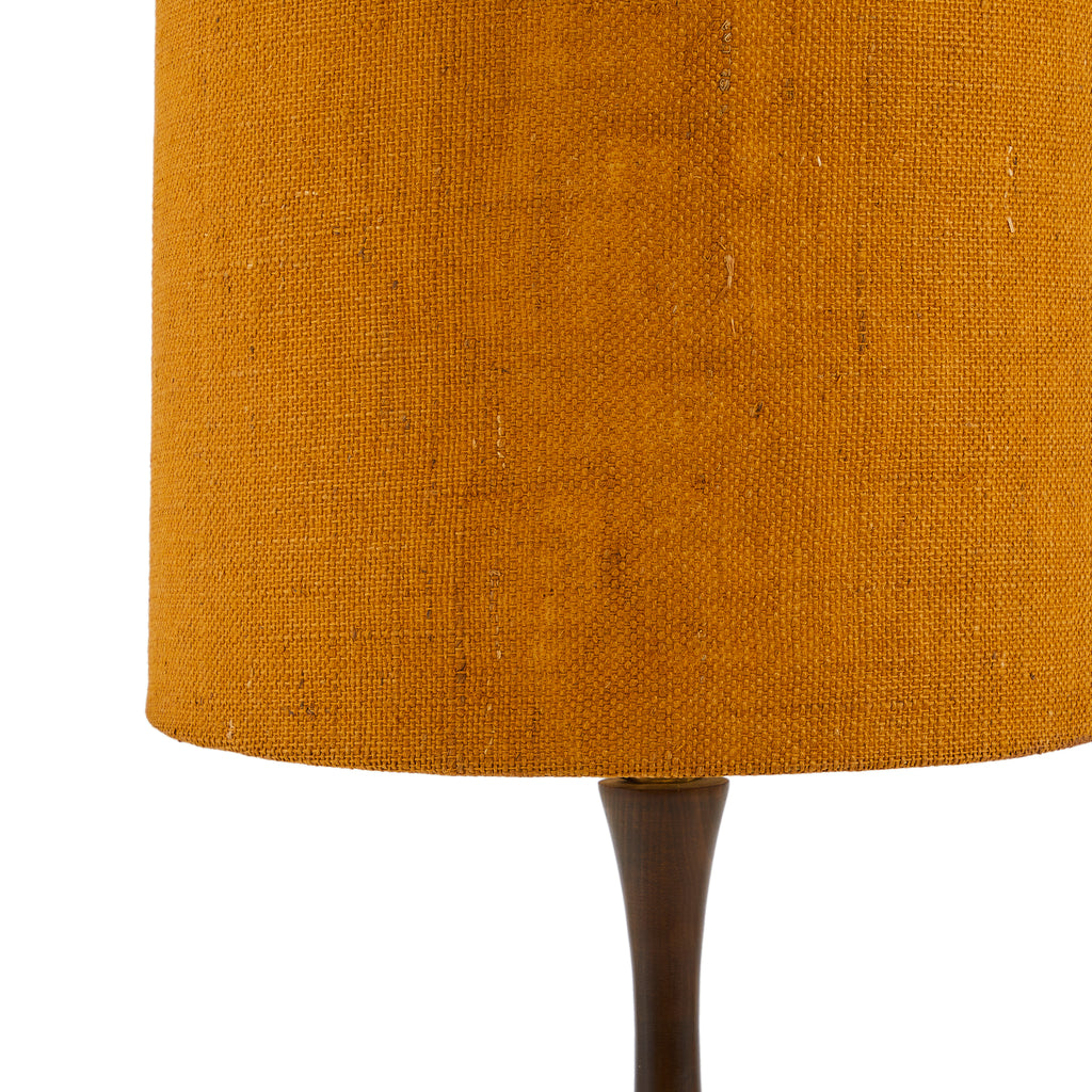 Orange & Wood Table Lamp