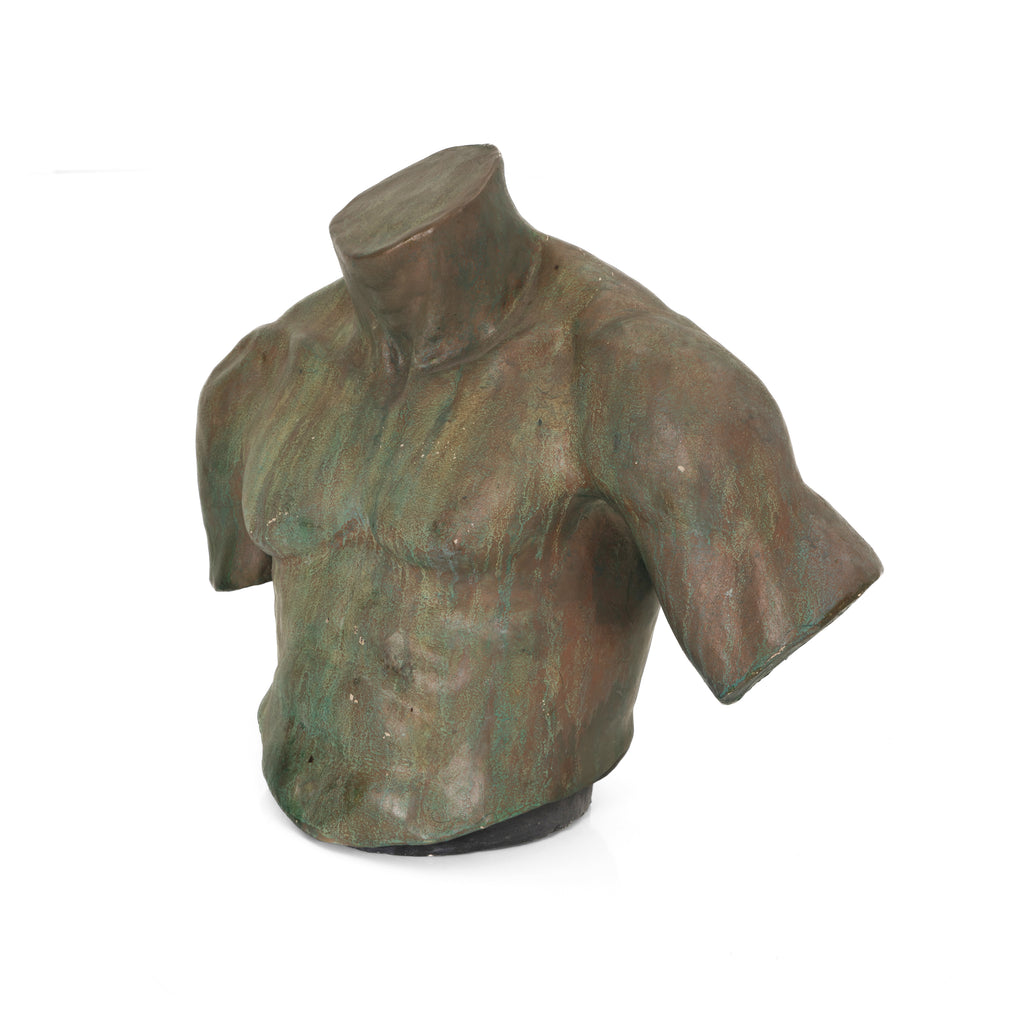 Bronze Male Chest Table Sculpture