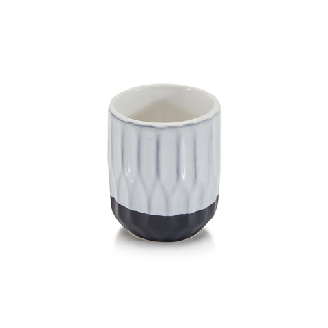 White & Black Ceramic Cup (A+D)