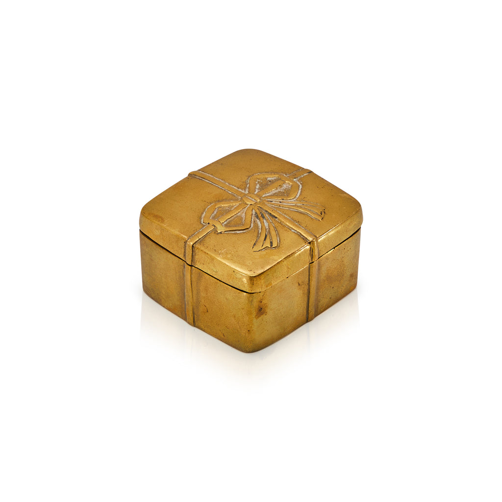 Gold Metal Trinket Box (A+D)
