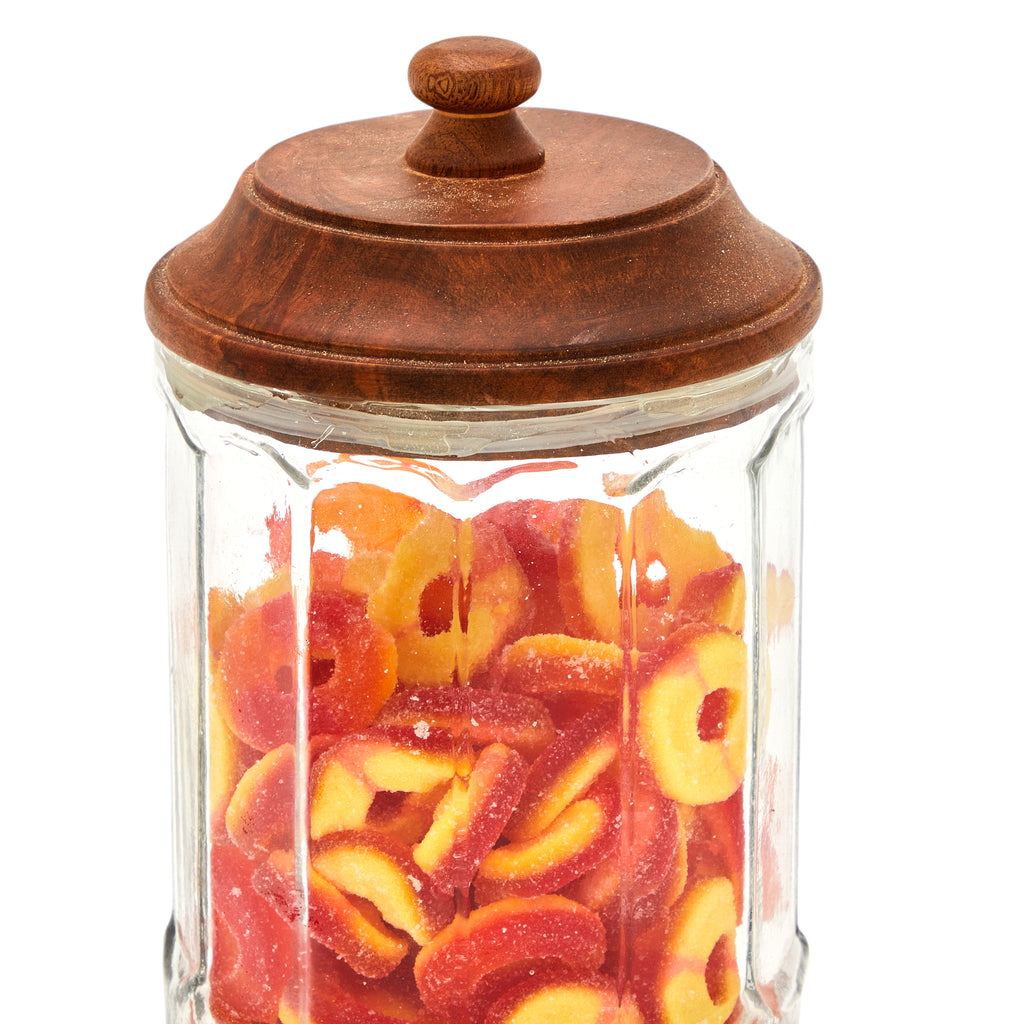 Candy Peach Rings Jar