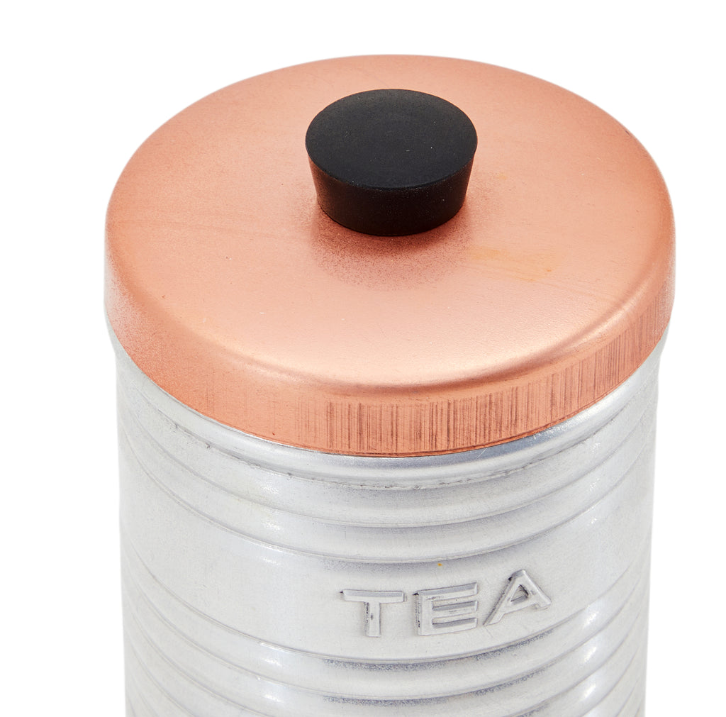 Metal Tea Tin with Copper Top (A+D)