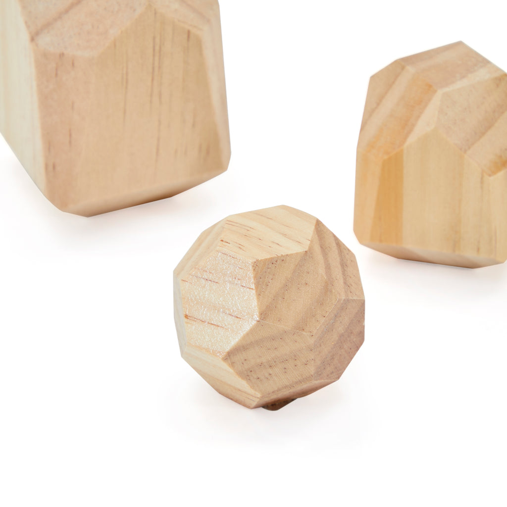 Wood Geometric Mini Sculpture - Small (A+D)