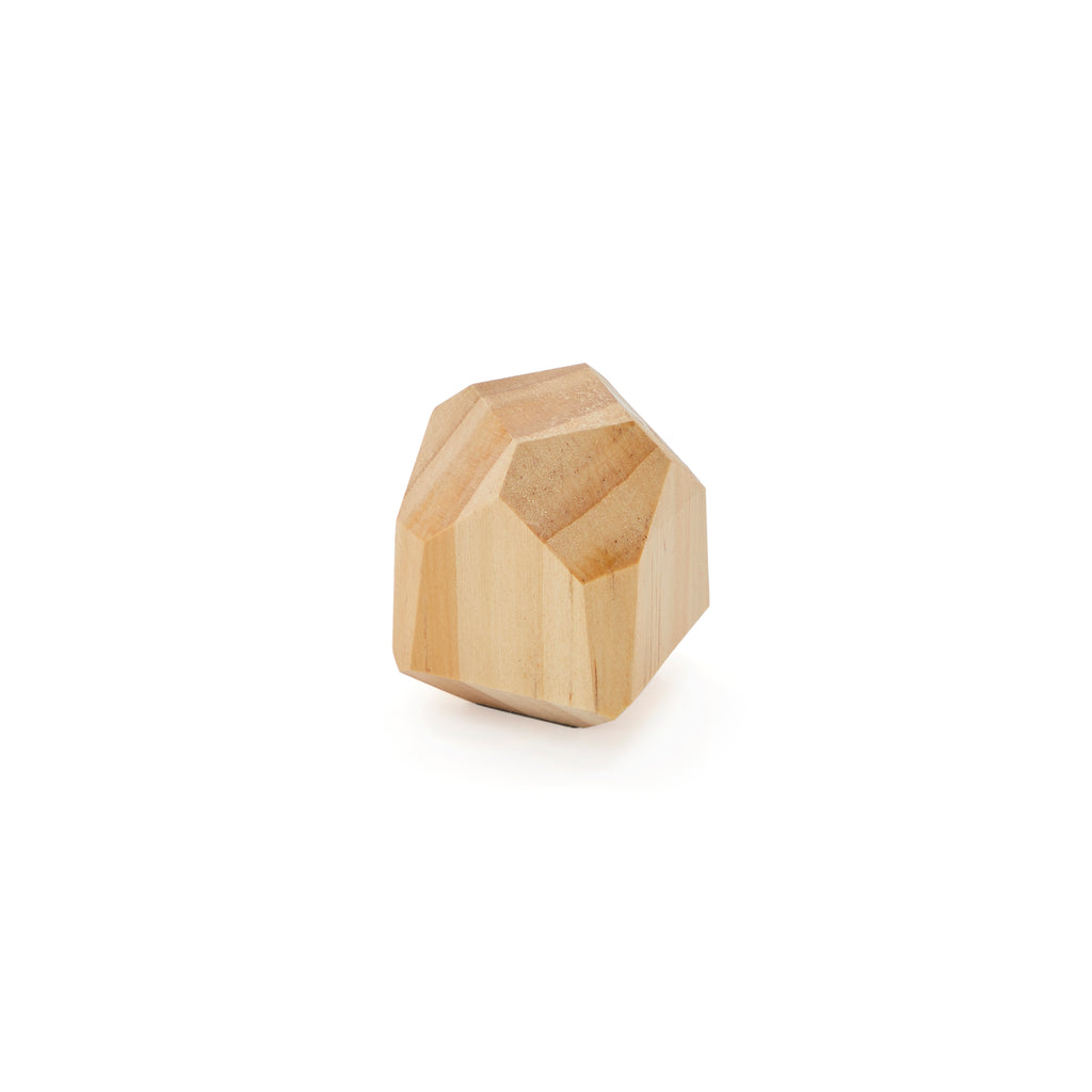 Wood Geometric Mini Sculpture - Medium (A+D)