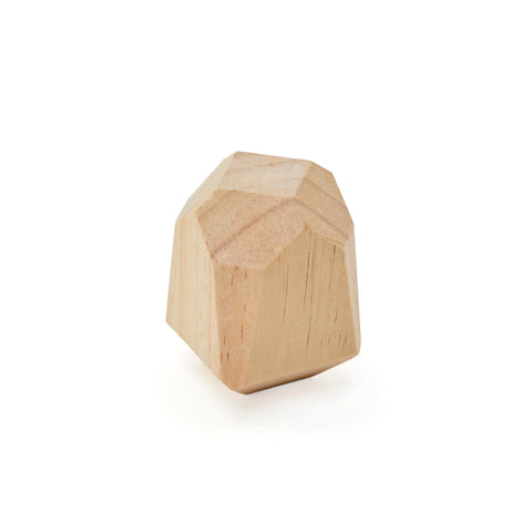 Wood Geometric Mini Sculpture - Large (A+D)