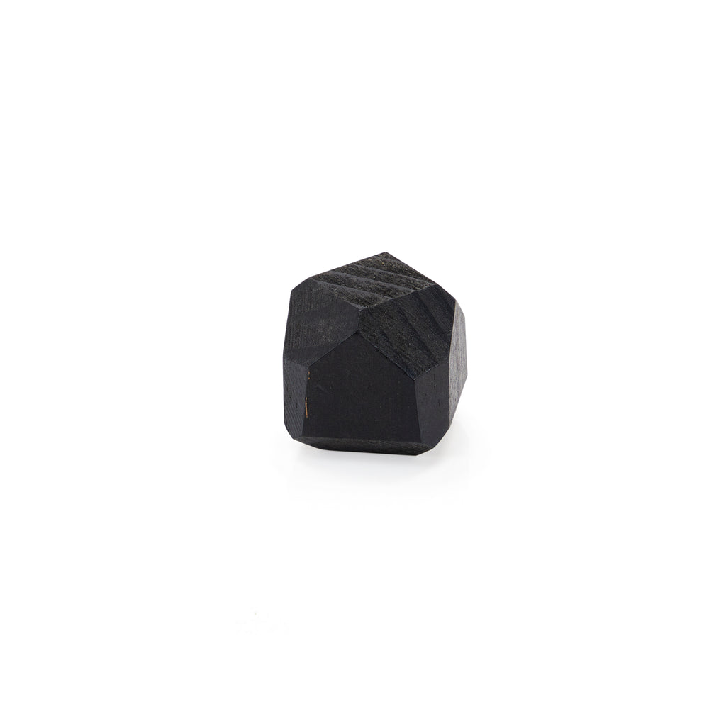 Black Wood Geometric Mini Sculpture - Small (A+D)